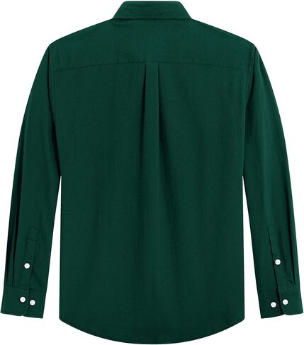 J.VER Men's Oxford Shirt Solid Casual Button Down Collar Shirts Long Sleeve Dress Shirts with Pocket in Saudi Arabia