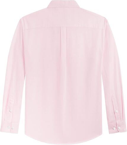 J.VER Men's Oxford Shirt Solid Casual Button Down Collar Shirts Long Sleeve Dress Shirts with Pocket in Saudi Arabia