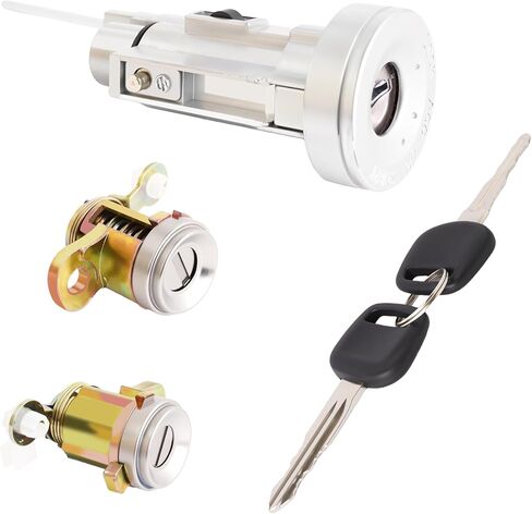 69057-60030 Ignition Switch, Door Locks& Keys Set Compatible with 1991-1998 Toyota Land Cruiser FJ80 FZJ80 HDJ80 HZJ80 lgnition Lock Cylinder Assembly Replace for 69051-60050 69052-60050 in Saudi Arabia