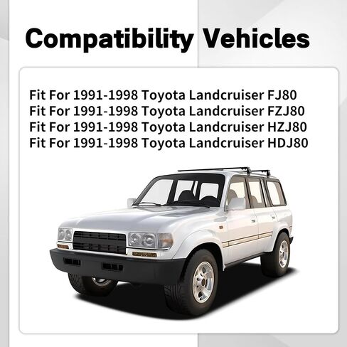 69057-60030 Ignition Switch, Door Locks& Keys Set Compatible with 1991-1998 Toyota Land Cruiser FJ80 FZJ80 HDJ80 HZJ80 lgnition Lock Cylinder Assembly Replace for 69051-60050 69052-60050 in Saudi Arabia