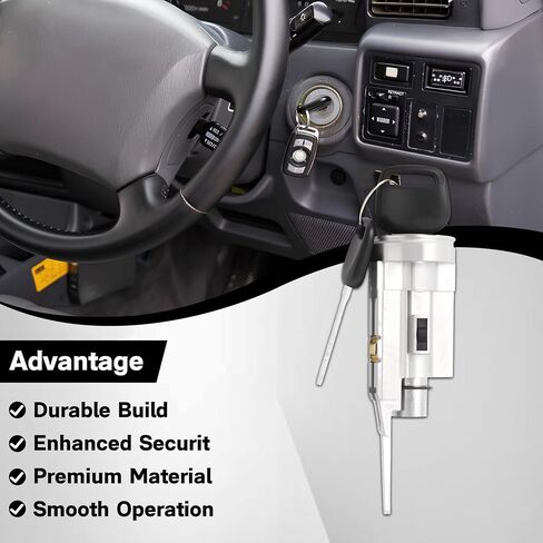 69057-60030 Ignition Switch, Door Locks& Keys Set Compatible with 1991-1998 Toyota Land Cruiser FJ80 FZJ80 HDJ80 HZJ80 lgnition Lock Cylinder Assembly Replace for 69051-60050 69052-60050 in Saudi Arabia