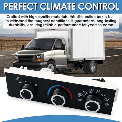 599-294 Heater A/C Control Switch,Front Climate Control Module Compatible with 2008-2021 Chevrolet Express 1500 2500 3500, 2009-2023 Express Cargo Express Pasajeros,2008-2021 GMC Savana, OE # 599-294 in Saudi Arabia