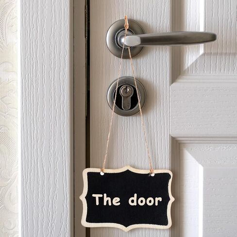 10Pcs Blackboard Decanter Tags, Wooden Mini Chalkboard Signs Double-Sided Blackboard with Hanging String Erasable Small Message Boards Labels for Wedding Party Wine Bottle Table Numbers Plants in Saudi Arabia