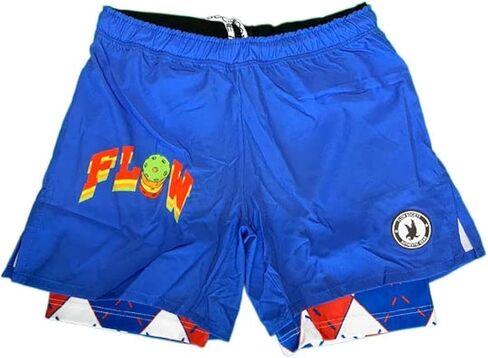 Flow Society Mens Compression Logo Pickleball Short - 7" Blue in Saudi Arabia