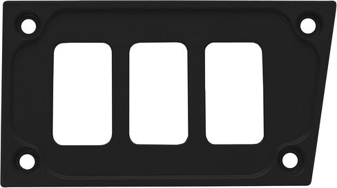 STV Motorsports Custom Aluminium Lower Dash Lash for Polaris RZR XP 1000 مع فتحات مفتاح 3 (لا توجد مفاتيح متضمنة) (أسود) in Kuwait