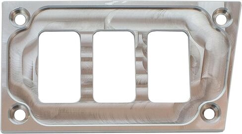 STV Motorsports Custom Aluminium Lower Dash Lash for Polaris RZR XP 1000 مع فتحات مفتاح 3 (لا توجد مفاتيح متضمنة) (أسود) in Kuwait