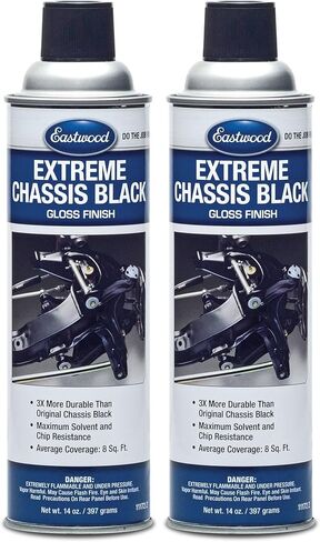 Eastwood Extreme Chassis Black High Gloss Aerosol 14 oz Improves Chips Resistant in Kuwait
