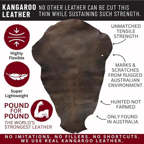 1076 Kangaroo Cooler - قبعة أسترالية Outback - جلد الكنغر ، الأسترالي مصنوع ، قابلة للطي ، حقيبة سفر مجانية in Saudi Arabia