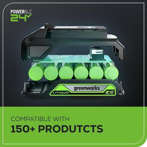 Greenworks 40V Cordless Tire Inflator, 160 PSI Portable Air Compressor, 2 Power Sources, Auto Shut Off, for Car, Bicycle, Motorcycle, Air Boat, Inflatables, Tool Only in Kuwait