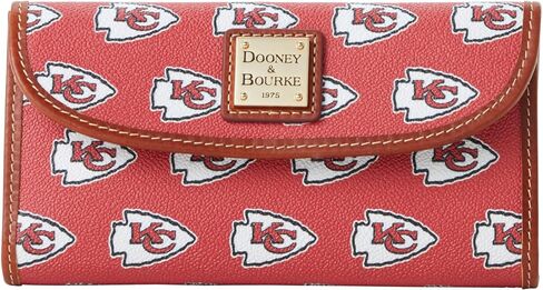 محفظة Dooney & Bourke، محفظة Nfl Chiefs Continental Clutch in Kuwait