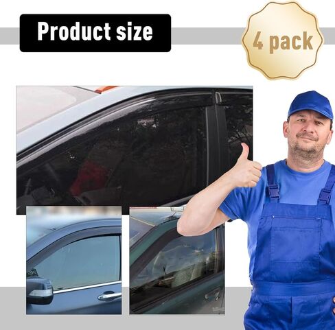 4Pcs Window Visors Vent Deflectors for Lexus GX460 2010-2023 Rain Guards Shade in Saudi Arabia