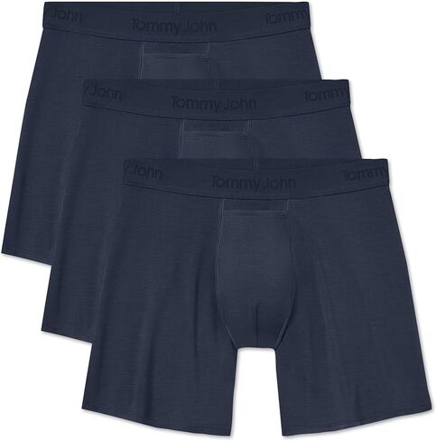 Tommy John Second Skin Skin Roamed Fit 6 "Boxer - 3 Packs ، Fuilious Modal Stretch Accor in Saudi Arabia