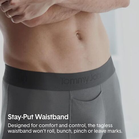 Tommy John Second Skin Skin Roamed Fit 6 "Boxer - 3 Packs ، Fuilious Modal Stretch Accor in Saudi Arabia