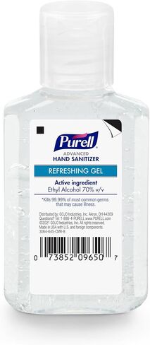 Purell Advanced Hand Sanitizer Refreshing Gel, Clean Scent, 2 fl oz Travel Size Flip Cap Bottle (Pack of 6) – 3155-04-EC in Saudi Arabia