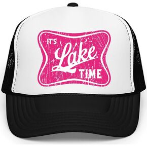 إنه Lake Time Summer Classic 5 لوحة Foam Foam Mesh Mesh Snap Backer Trucker Hat in Kuwait