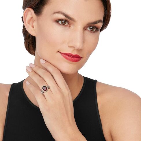 Ross-Simons 3.40 Carat Garnet Byzantine Ring in Sterling Silver and 14kt Yellow Gold in Saudi Arabia