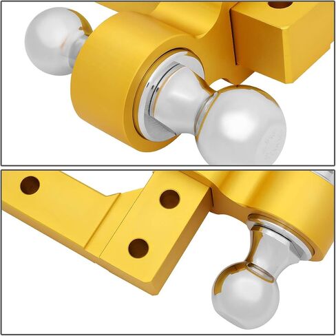 DNA Motoring Hitch-ALU-001-GD الألومنيوم 6 "قطرة مقطورة الكرة المزدوجة قابلة للتعديل قطر السحب. in Kuwait