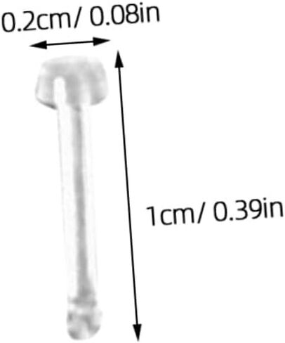 60Pcs Medical Ring Invisible Studs S Shape Bent Shape and Straight Shape for Everyday Use Durable and Stylish Nose Piercing Jewelry in Saudi Arabia
