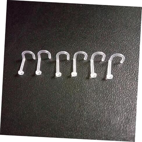 60Pcs Medical Ring Invisible Studs S Shape Bent Shape and Straight Shape for Everyday Use Durable and Stylish Nose Piercing Jewelry in Saudi Arabia