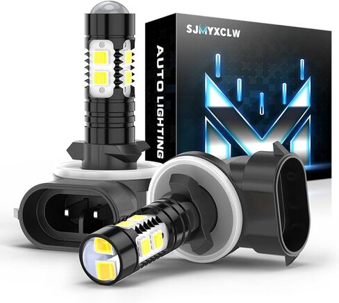 881 889 886 894 862 896 898 LED Fog Light Bulbs Compatible for Freightliner M2 106 2011-2017, 6000K White Super Bright High Power COB Chips LED Fog Daytime Running Lights DRL Bulbs, Pack of 2 in Kuwait