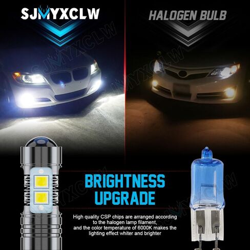 881 889 886 894 862 896 898 LED Fog Light Bulbs Compatible for Freightliner M2 106 2011-2017, 6000K White Super Bright High Power COB Chips LED Fog Daytime Running Lights DRL Bulbs, Pack of 2 in Kuwait