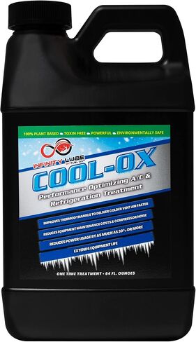 Fuel Ox Infinity Lube Cool Ox - Plant Based Performance Optimizing A/C & Refrigeration Treatment - Lowers Electrical Bill & Amperage - Delivers Colder Vent Air Faster (3 Ounce) in Saudi Arabia