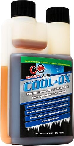 Fuel Ox Infinity Lube Cool Ox - Plant Based Performance Optimizing A/C & Refrigeration Treatment - Lowers Electrical Bill & Amperage - Delivers Colder Vent Air Faster (3 Ounce) in Saudi Arabia
