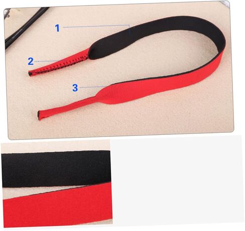 Mikikit 3pcs eyeglasses strap for Sports Mostge Glasses Band مع حبل الرقبة للسباحة والنظارات الشمسية باللون الأزرق في الهواء الطلق in Saudi Arabia