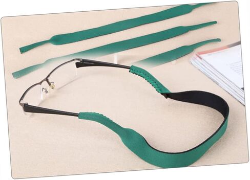 Mikikit 3pcs eyeglasses strap for Sports Mostge Glasses Band مع حبل الرقبة للسباحة والنظارات الشمسية باللون الأزرق في الهواء الطلق in Saudi Arabia