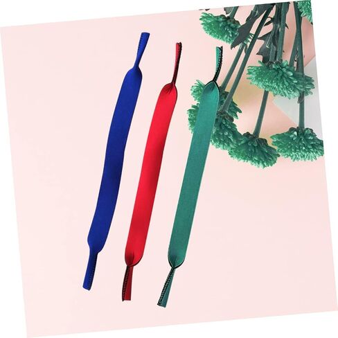 Nuobesty 3pcs حزام نظارات ممتدة للرياضة في الهواء الطلق متينة النظارات الشمسية حامل الرقبة الأزرق للسباحة اليومية الاستخدام in Saudi Arabia