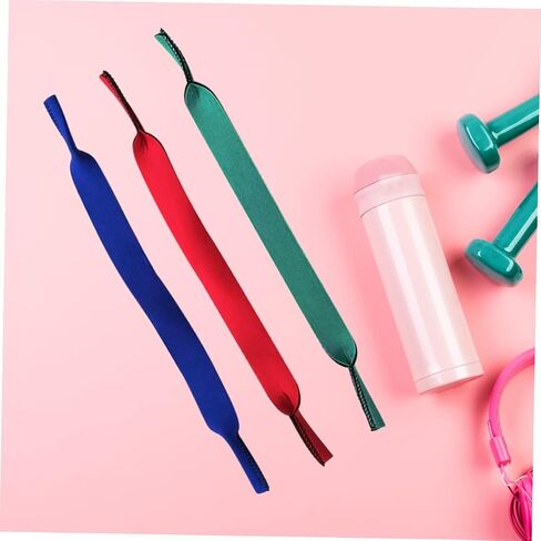 Nuobesty 3pcs حزام نظارات ممتدة للرياضة في الهواء الطلق متينة النظارات الشمسية حامل الرقبة الأزرق للسباحة اليومية الاستخدام in Saudi Arabia