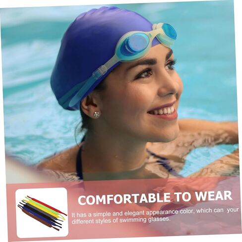 TOYANDONA 7Pcs Slip Swimming Goggles Straps Durable Eyewear Holder for Swimming Accessories Comfortable Fit for Glasses and Goggles Easy to Install for Water Activities in Saudi Arabia