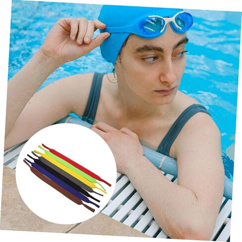 TOYANDONA 7Pcs Slip Swimming Goggles Straps Durable Eyewear Holder for Swimming Accessories Comfortable Fit for Glasses and Goggles Easy to Install for Water Activities in Saudi Arabia