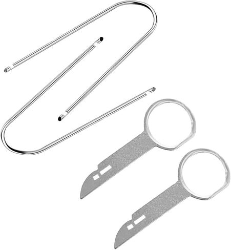4pcs Car Radio Radio Tool Tool Tool ، أداة إصدار Stereo Auto Stereo على شكل حرف U الصلب ، مفتاح Radio Car Universal لتفكيك معظم محول تردد صوت CD DVD (أداة ومفتاح على شكل حرف U) in Kuwait