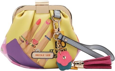 Nicole Lee Mini Coin Purse Wristlet, Vegan Leather in Saudi Arabia