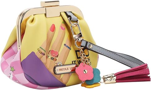 Nicole Lee Mini Coin Purse Wristlet, Vegan Leather in Saudi Arabia