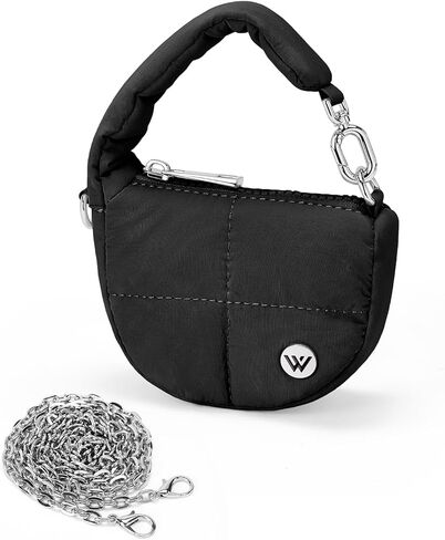 Westbronco Super Mini Coin Pouch Nylon Equilted Wristlet For Women Tiny Puster Puffer Bass ، حقيبة يد صغيرة in Kuwait