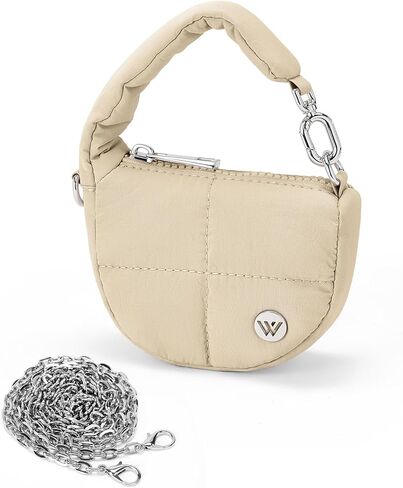 Westbronco Super Mini Coin Pouch Nylon Equilted Wristlet For Women Tiny Puster Puffer Bass ، حقيبة يد صغيرة in Kuwait