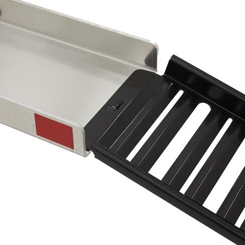 Black Widow Motorcycle Hitch Carrier Heavy Duty Steel and Aluminum Extra Long 6FT Loading Ramp 600 lb. Capacity Anti-Rattle Included Fits 2" Receiver in Saudi Arabia