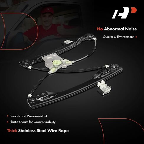A-Premium Electric Power Window Regulator Without Motor Compatible with Chevrolet Cruze 2011-2015, Cruze Limited 2016, Front Right Passenger Side, Replace# 95226750, 95265276 in Saudi Arabia