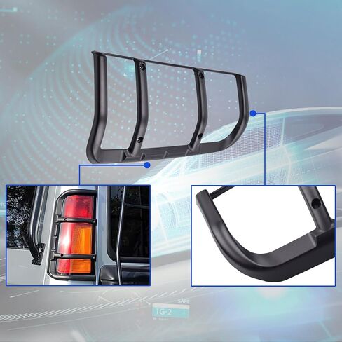 RCRBT Black LED Tail Light Guards Land Rover Discovery 1999-2004 in Kuwait