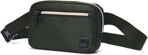 Kenneth Cole REACTION Silky Nylon Polyester Sophie Belt, Black Waist Bag, Medium in Saudi Arabia