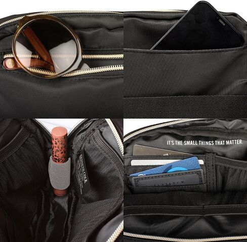 Kenneth Cole REACTION Silky Nylon Polyester Sophie Belt, Black Waist Bag, Medium in Saudi Arabia