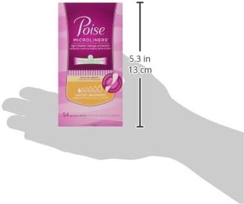 Poise Microliners Regular Length, Lightest Absorbency, 54 Count in Saudi Arabia