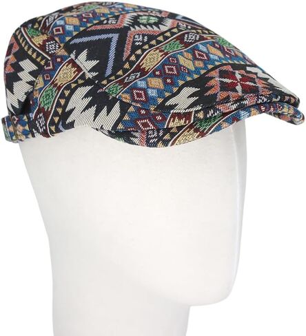 WITHMOONS Cotton Patchwork Newsboy Flat Hat Hunting Cap Cabbie Adjustable Cap YZ30267 in Saudi Arabia