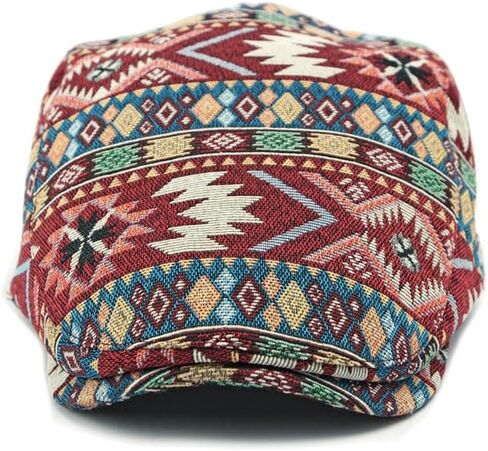 WITHMOONS Cotton Patchwork Newsboy Flat Hat Hunting Cap Cabbie Adjustable Cap YZ30267 in Saudi Arabia