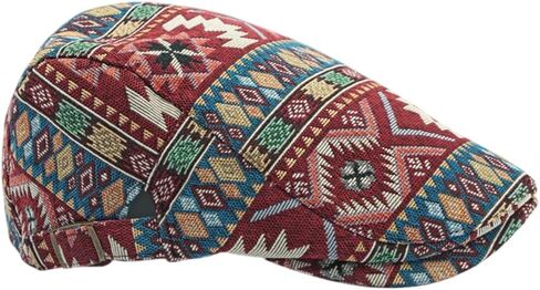 WITHMOONS Cotton Patchwork Newsboy Flat Hat Hunting Cap Cabbie Adjustable Cap YZ30267 in Saudi Arabia