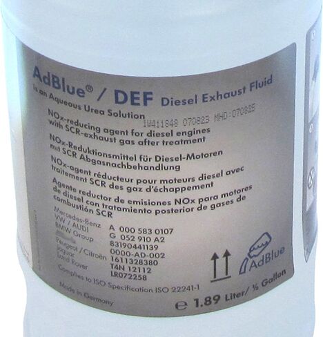 AdBlue Diesel Dream Fluid 83190441139 ، متوافق مع نماذج BMW ، المعدات الأصلية Def SCR ، زجاجة نصف جالون / 64 أوقية ، مركبات الديزل فقط in Saudi Arabia