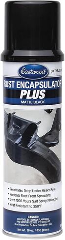 Eastwood Matte Black Rust Encapsulator plus | النهاية المتينة طويلة المتينة 1 معطف السيارات الحد الأقصى للحماية من الصدأ | مقاومة الحرارة تصل إلى 350 درجة فهرنهايت | 16 أوقية. الهباء الجوي | 1 حزمة in Kuwait