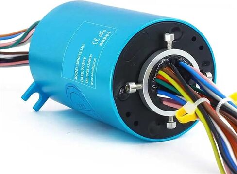 Bore Center 12.7mm OD 56mm Rings Slip Rings اقتران دوار مع نقل 24 Wires 10A الحالي in Saudi Arabia